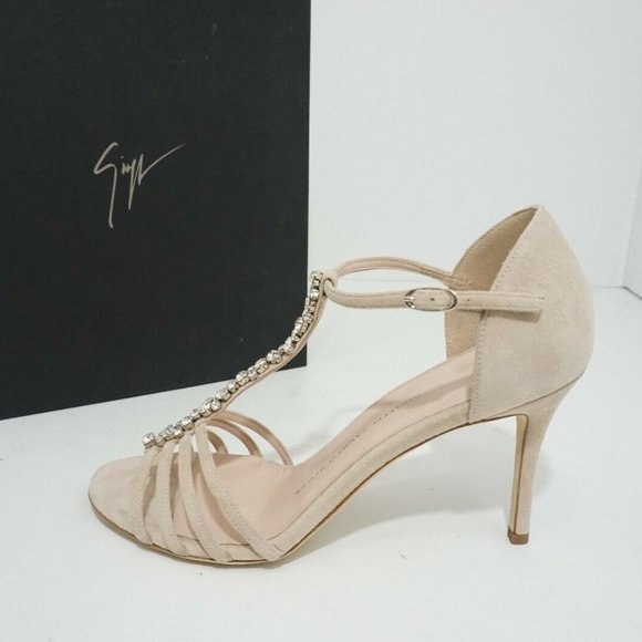 Giuseppe Zanotti Crystal Embellished Heel Sandals - Picture 7 of 12